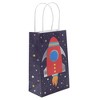 Juvale 24 Kids Treat Goodie Bags with Handles Party Favors out Space Galaxy Gift Bag - 4 of 4