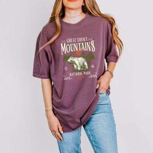 Simply Sage Market Great Smokey Mountains National Park Bear Garment Dyed Tee - 1 of 4