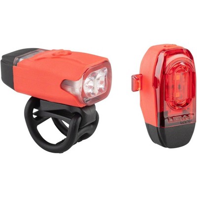 Lezyne KTV Drive Headlight And Taillight Set Headlight & Taillight Set Red