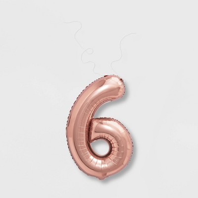 "6" Foil Balloon Rose Gold - Spritz™