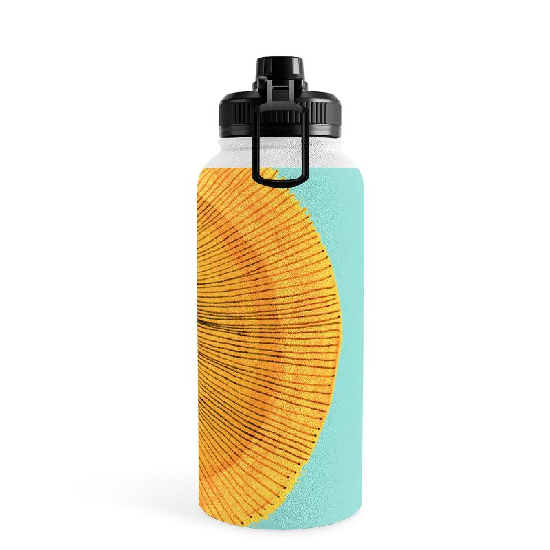 Sewzinski Sun Drawing Gold and Blue Water Bottle - Society6, 3 of 5