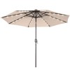 Sonkuki Patio 10FT LED Market Umbrellas With Solar Lights, Table Umbrella for Patio and Outdoor With Tilt Button for Deck and Pool - 2 of 4