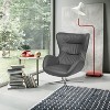 Emma and Oliver Home and Office Retro Swivel Wing Accent Chair - 2 of 4