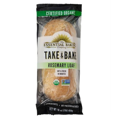 The Essential Baking Company Take & Bake Rosemary Bread - 16oz : Target