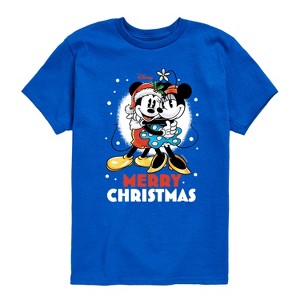 Boys' - Disney - Merry Christmas Mickey And Minnie Short Sleeve Graphic T-Shirt - 1 of 4