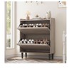 Modern Wooden Shoe Cabinet with Drawers, Adjustable Shelf for Entryway, Hallway, Living Room - 4 of 4