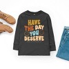 The Juniper Shop SmileyWorld Have The Day You Deserve Groovy Youth Long Sleeve Tee - 3 of 4