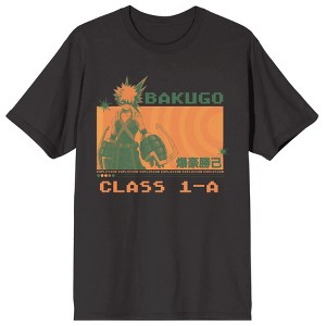 My Hero Academia Bakugo Orange Frame Men's Black Short Sleeve Tee