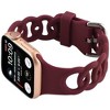 HTUTWOO Apple Watch Band Breathable Silicone Circles Sport Strap 44/45/46/49mm, Fadeless for iWatch Series 10 9 8 7 6 5 4 3 2 1 SE Ultra - 3 of 4