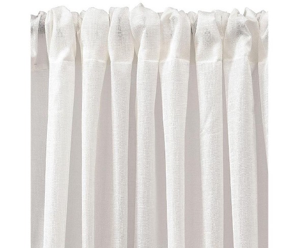 Thermalogic Thermasheer Insulating Rod-Pocket Window Curtain, 50" W X 63" L, White - Thermalogic