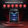 Pyle 12” Portable PA Speaker System with Bluetooth, LED Lights, & Rechargeable Battery (PPHP1242B) - 3 of 4