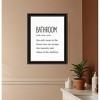 HomeRoots Bathroom Escape Black Framed Print Bathroom Wall Art - 2 of 3