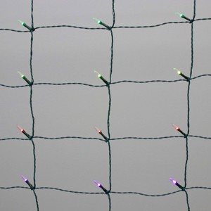 Philips 100ct LED Christmas Indoor Outdoor Novelty String Lights Multicolor Light Bulb with Green Wire - 1 of 4