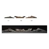 R.W.FLAME 4-Piece Synthetic Resin Log Set for 36 inch Electric Fireplace - 3 of 3