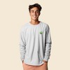Dalix Alien Embroidered Cotton Classic Fit Long Sleeve Crewneck Tee Shirt Mens - 3 of 4