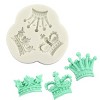 O'Creme Triple Crown Silicone Fondant Mold - 2" x 3" - White - 2 of 4