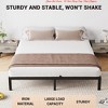 Twin Size/Full Size/Queen Size Metal Platform Bed Frame - 6/10 Inch Heavy Duty, Noise-Free Foundation - 4 of 4