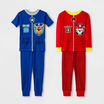 Toddler Boys' 4pc PAW Patrol Snug Fit Pajama Set - Red/Blue 2T