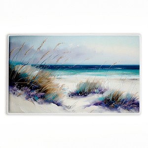 Stupell Industries Windblown Beach Grasses Printed Plush Bath Mat And Bath Rug, Design By Sasha, 18"X30" - 1 of 4