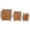 vidaXL Raised Bed Set of 3 Natural Bamboo - 2 of 4