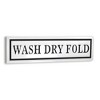 Cheung's Arabella Glossy White and Black Metal Wash Dry Fold Sign - 3 of 4