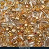 John Bead Czech Glass Seed Beads Bag Arts & Crafts Embellishments Gold Assorted Mix 20 Grams - 3 of 4