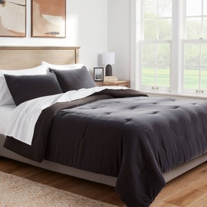 Lustrous Velvet Comforter & Sham Set - Threshold™ - 1 of 4