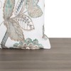 Ellis Curtain Wynette Unique Floral Design Zipper Closure Pillow Shell 18" x 18" Grey - 3 of 4