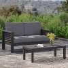 Okak Boho Acacia Patio Accent Chairs/Loveseats/Seating Set,Set of 1/2/3,Upholstered Outdoor Furniture Set for Backyard&Poolside,All-Weather Use - 3 of 4