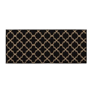 Evideco French Home Goods Wool Effect Arabesque Kitchen Runner Rug 48” L x 20” W - 1 of 4