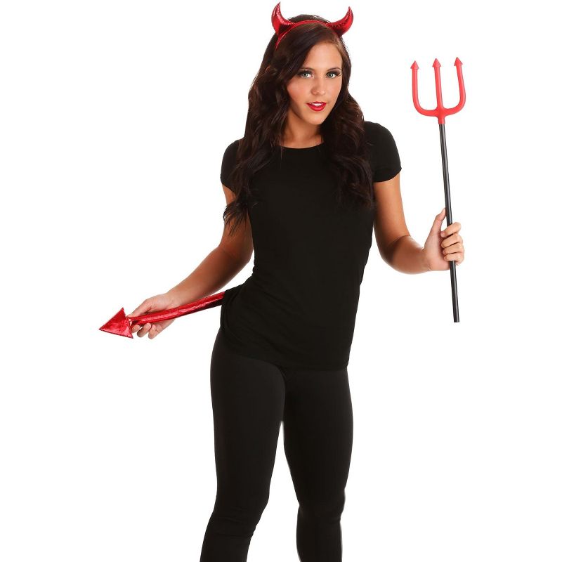 HalloweenCostumes.com    Devil Accessory Kit, Red, 4 of 7