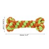Unique Bargains Bone Shape Dog Chew Rope Orange Green 1 Pc - 2 of 4