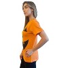 #followme Halloween T-Shirt for Women Skeleton & Pumpkin - 100% Cotton - 2 of 4