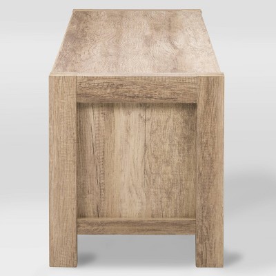 Joliet Chunky Style Warm Beige TV Bench with Duotone Cabinets