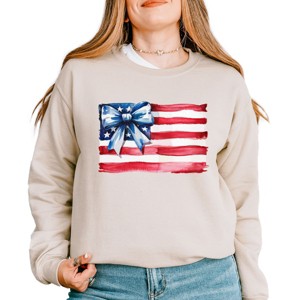 Simply Sage Market USA Flag Coquette Sweatshirt - 1 of 4
