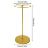 YIYIBYUS Round Garment Rack, Floor Standing Rotatable Clothing Rack, Portable Retail Display Stand - 3 of 4