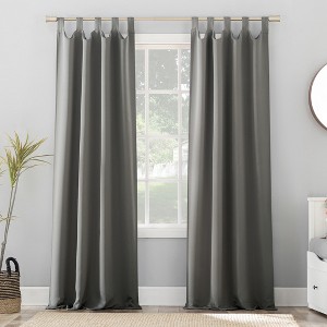 Sun Zero Blackout Kenneth Energy Saving Tab Top Curtain Panel - 1 of 4