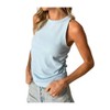 Women's Sarah Ribbed Ruched Tank Top - SIX/FIFTY - image 3 of 3