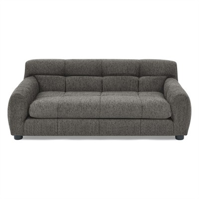 OUTSUPPLY Modern Pet Sofa with Backrest & Armrests, Linen Fabric Dog Bed for Small & Medium Dogs, Washable Cover