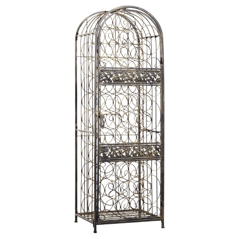 Rod iron wine discount rack