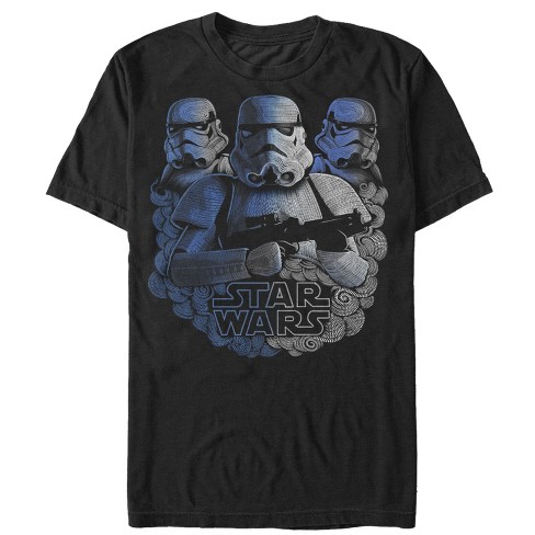 Men's Star Wars Stormtrooper Swirl T-shirt - Black - 4x Large : Target