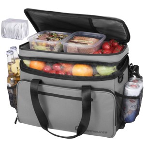 WARMOUNTS 42qt Insulated Cooler Bag 48 Cans Soft Cooler with 2 Compartment - 1 of 4