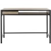 Alan 1 Drawer 1 Shelf Desk - Rustic Brown/Black - Safavieh - 4 of 4