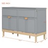 Modern Queen-Size Murphy Bed with Space-Saving Foldable Design, Bed Frame for Studio Apartments or Compact Bedrooms - The Pop Home - 4 of 4