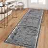 Washed Back Foldable Printed Carpet-Modern-Hand Painted Line, Modern Design Carpet, Modern Carpet, Washed Back Carpet - 2 of 4