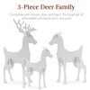 Best Choice Products 3-Piece 56in Reindeer Family Silhouette Set, Outdoor Christmas Yard Decoration w/ Buck, Doe, Fawn - 2 of 4