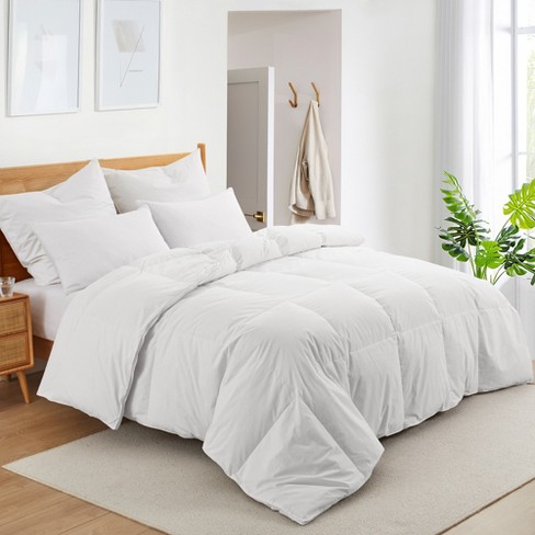 Peace Nest White Goose Feather Down Bed Pillows Set Of 2, Queen : Target