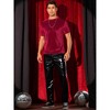 INSPIRE CHIC Men's Crew Neck Short Sleeve Disco Velvet T-Shirts - 2 of 4