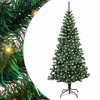 Artificial Pre-lit Christmas Tree Green 70.9" PVC and Metal - 2 of 4