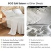 DOZ Long Staple Cotton Pillowcase Set, Soft Sateen Weave, Smooth, Breathable, Cooling, Envelope Closure - 4 of 4